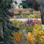 Gerald Brommer - Carmel Color, The Mission - Watercolor - 11" x 15"