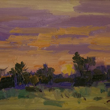 Guido Frick-Summer's Evening-Oil-6x8