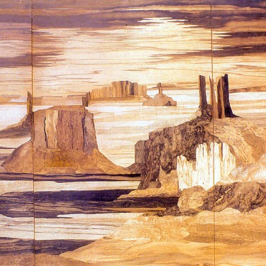 Jean Spindler - Monument Valley - Marquetry - 191" x 101"