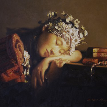 Zhun - Ming - "New Year's Eve" - Oil - 18 x 24