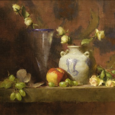 David Riedel - Libby's Vase - Oil - 13 x 17