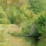 Tiffany Hastie - Down By the River - Oil - 1.5" x 6"