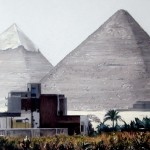 Pyramids in Giza - 15" x 21" -Pastel - Dewitt Whistler Jayne