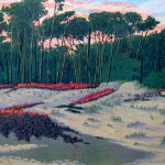 "Evening Dunes"- 8" x 10" - Reduction Woodcut Print - Gordon Mortensen