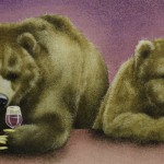 "Wine Beers" | 10" x 24" | Watercolor | Will Bullas
