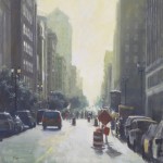 Road Block - 30" x 30" - Oil on Board - Richard Boyer