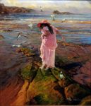 Delicate Step - 40" x 30" - Oil on Canvas - Robert Hagan