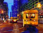 Saffron Twilight - 30" x 40" - Oil on Canvas - Russ Wagner