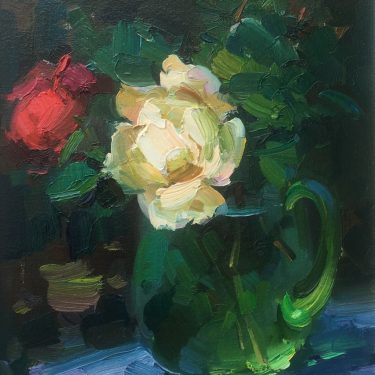 Roses - 16" x 12" - Oil - Ovanes Berberian