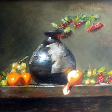 Oranges and Red - 11" x 16" - Oil - Kathryn Miller