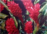 Red Ginger Flowers - Watercolor - Charlotte Bixby Yep