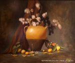 French Pot with Oranges | 20" x 24" | Kathryn Miller