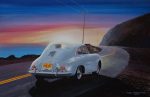 Porsche on Highway 1 1959 | 16" x 24" | Ken Eberts