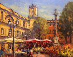 Marche de l'Hotel de Ville Aix en Provence | 16" x 20" | Pascal Maucourant