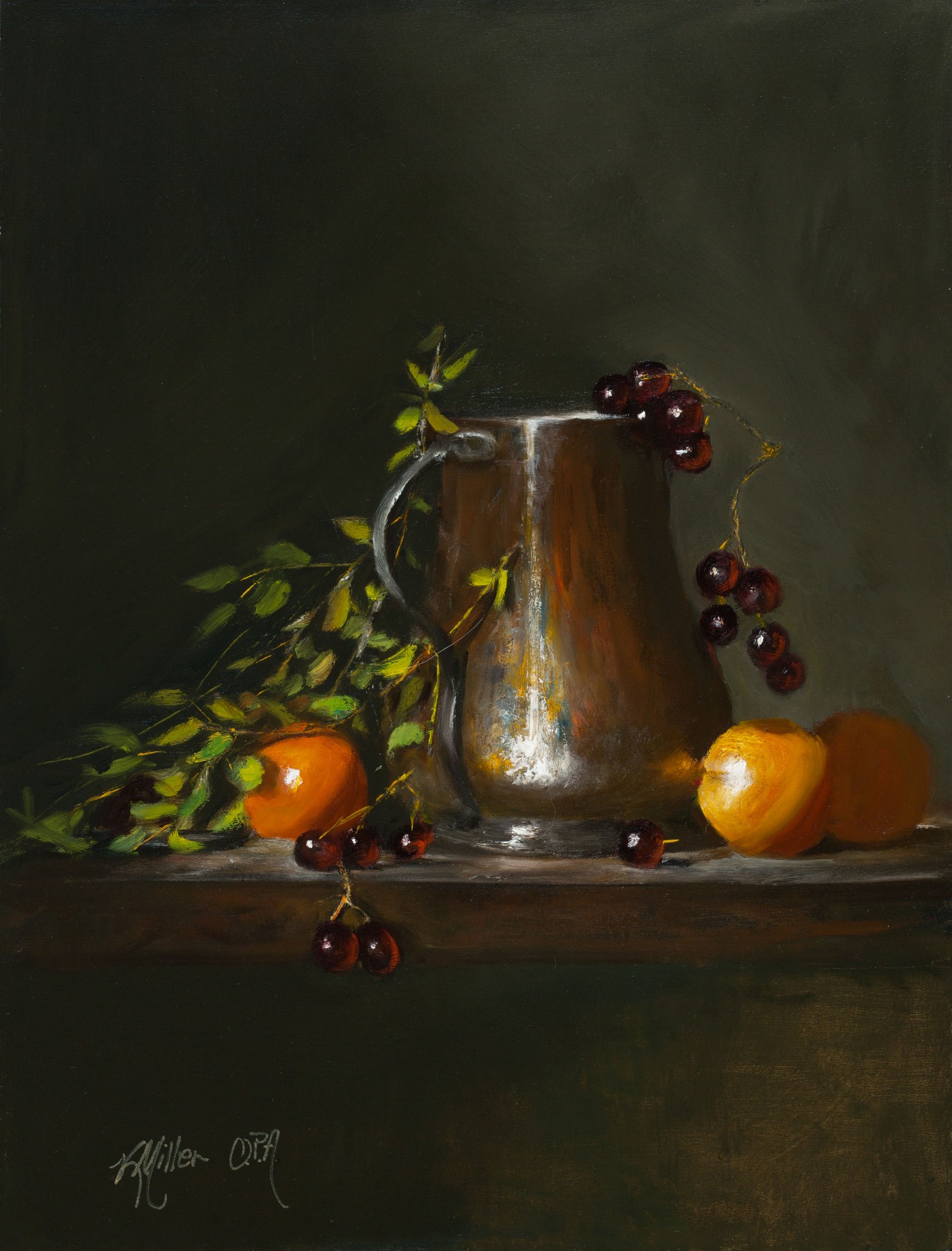 Apricots & Copper | 16" x 12" | Kathryn Miller