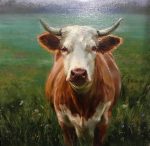 Cow's Gaze | 12" x 12" | Regina Lyubovnaya
