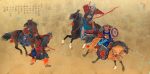 As Wind as Fire the Warrior in Action | 20" x 40" | Mou-Sien Tseng