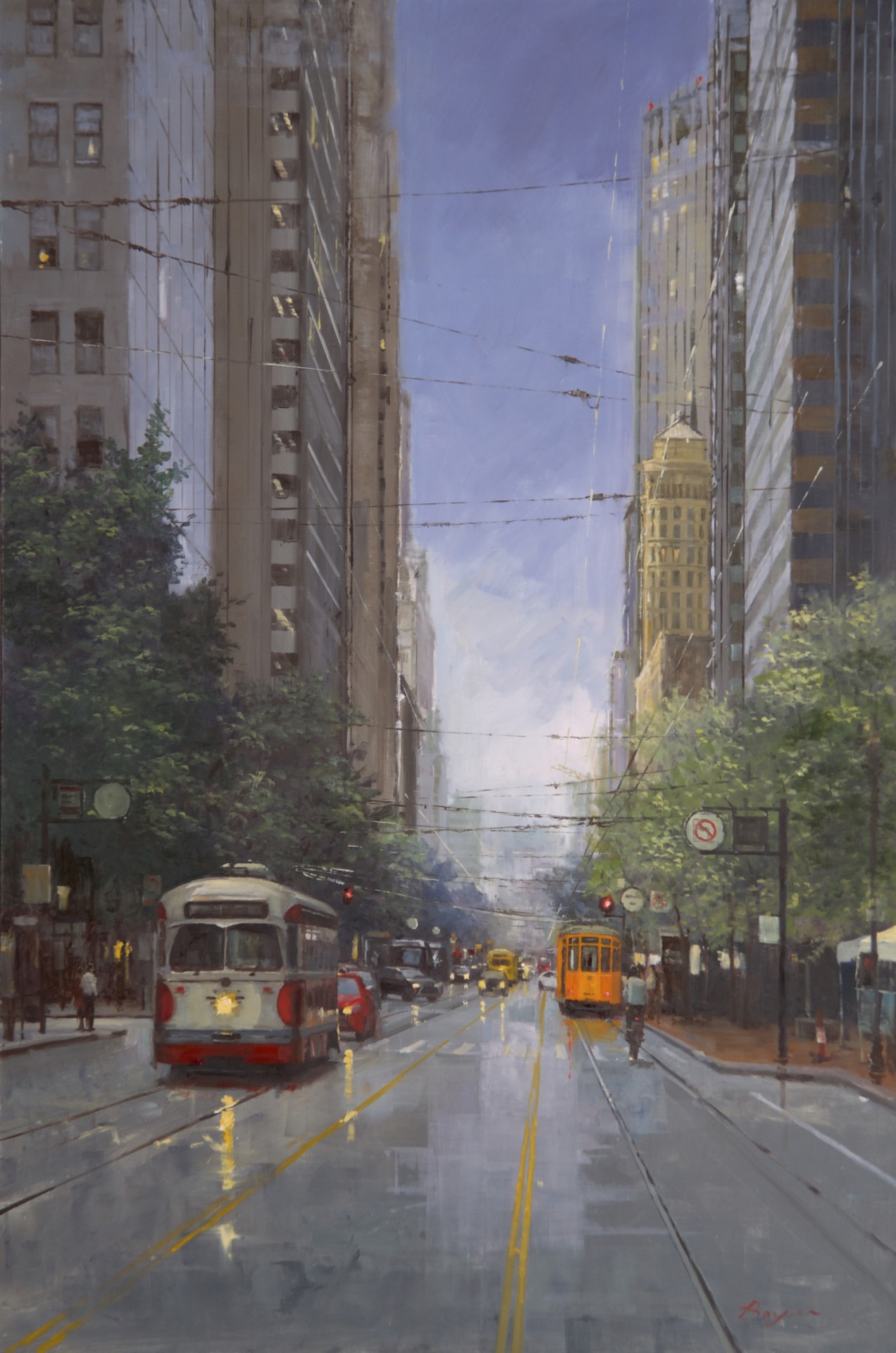 Market Street Trolley | 60″ x 40″ | Richard Boyer
