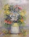 A Bouquet in Monet's Creamer | 16″ x 20″ | Dorothy Spangler
