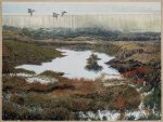 Green Wing Teal Over Elkhorn | 30″ x 40″ | Jim Miller