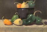 Peppers in Iron Pot | 12″ x 16″ | Gerald Julien Griffin