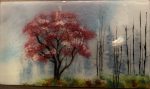 Blossoms in Fog | 11″ x 20″ | Ann Cavanaugh