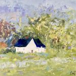 White House in Summer | 8" x 8" | Pratt