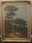 View of Crystal Springs Reservoir South of SF | 41" x 31" | Cassinetto