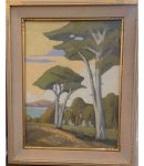 Cypress on a Hill | 30" x 24" | Cassinetto