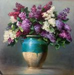 From the Lilac Garden | 40" x 40" | Lyubovnaya