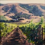 Vineyard Shadows | 43" x 43" | Carey