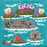 Peerie Otters 5 | 4" x 4" | Kohn