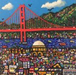 View of Golden Gate Bridge & Palace of Fine Arts | 6" x 6" | Ventura