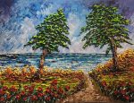 Pathway of the Colorful Seaside | 30" x 40" | Dupuy