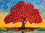 Colorful Autumn Maple of Grace | 30" x 40" | Dupuy