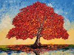 Maple of Autumn Reflection | 36" x 48" | Dupuy