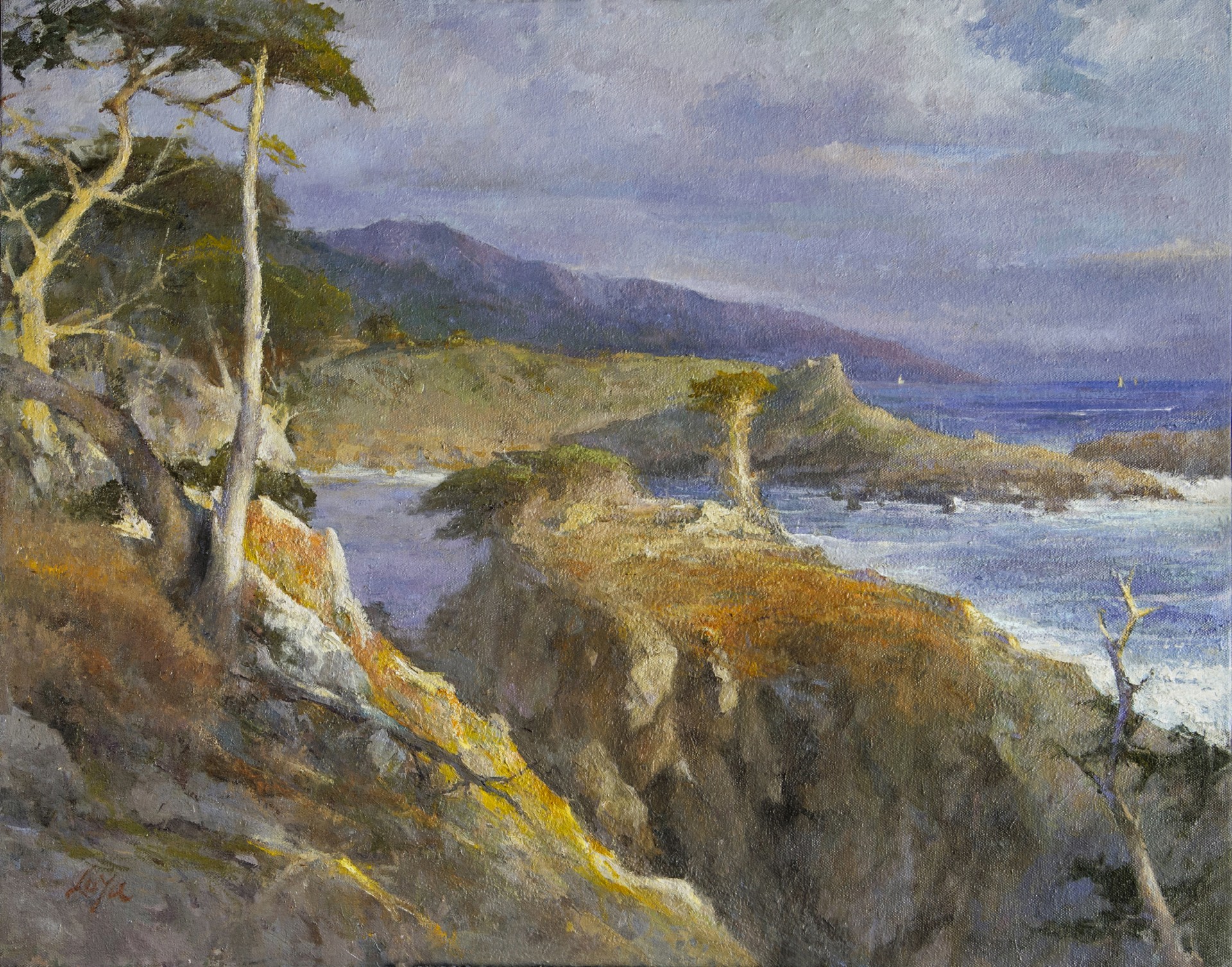 Cypress cove of Point Lobos | 22" x 28" | Yu