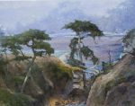 Point Lobos Bluefish Cove | 24" x 30" | Lu Yu