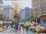 The Colors of Spring in the City | 13" x 16" | Payes