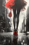 Rain Rouge & Reverie | 50" x 34" | Johansen