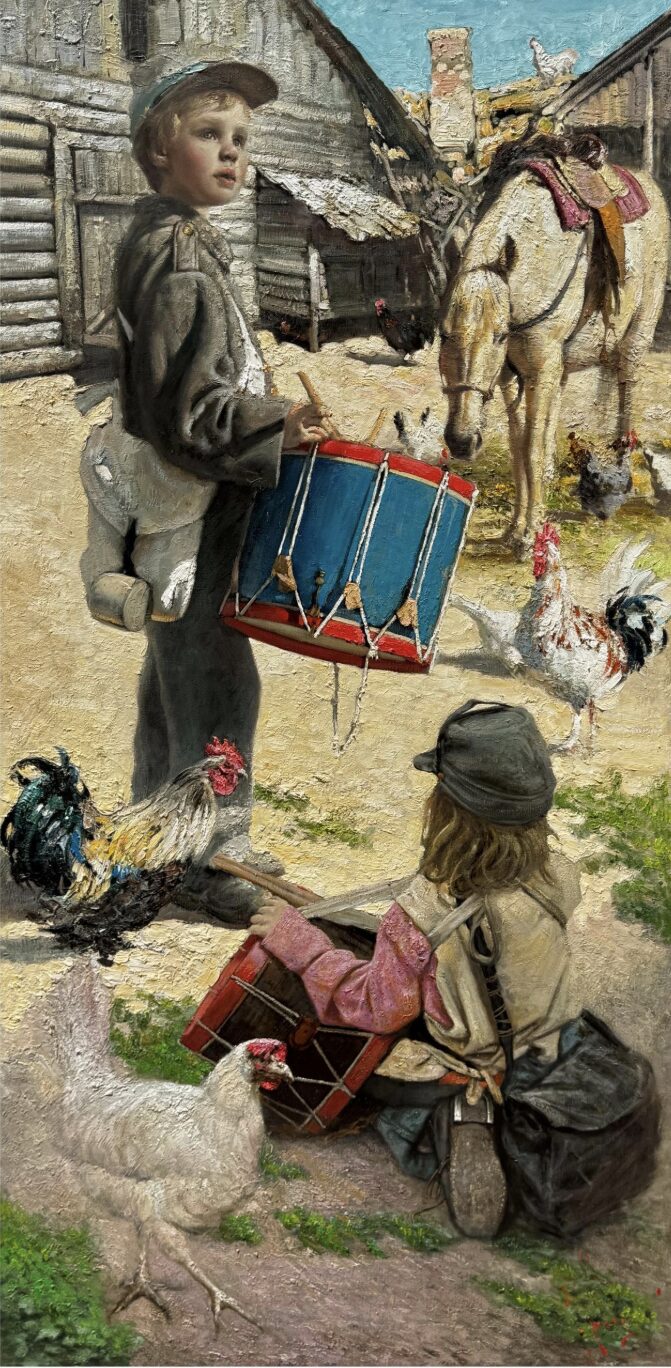 The Little Regiment | 71" x 35" | Muhin