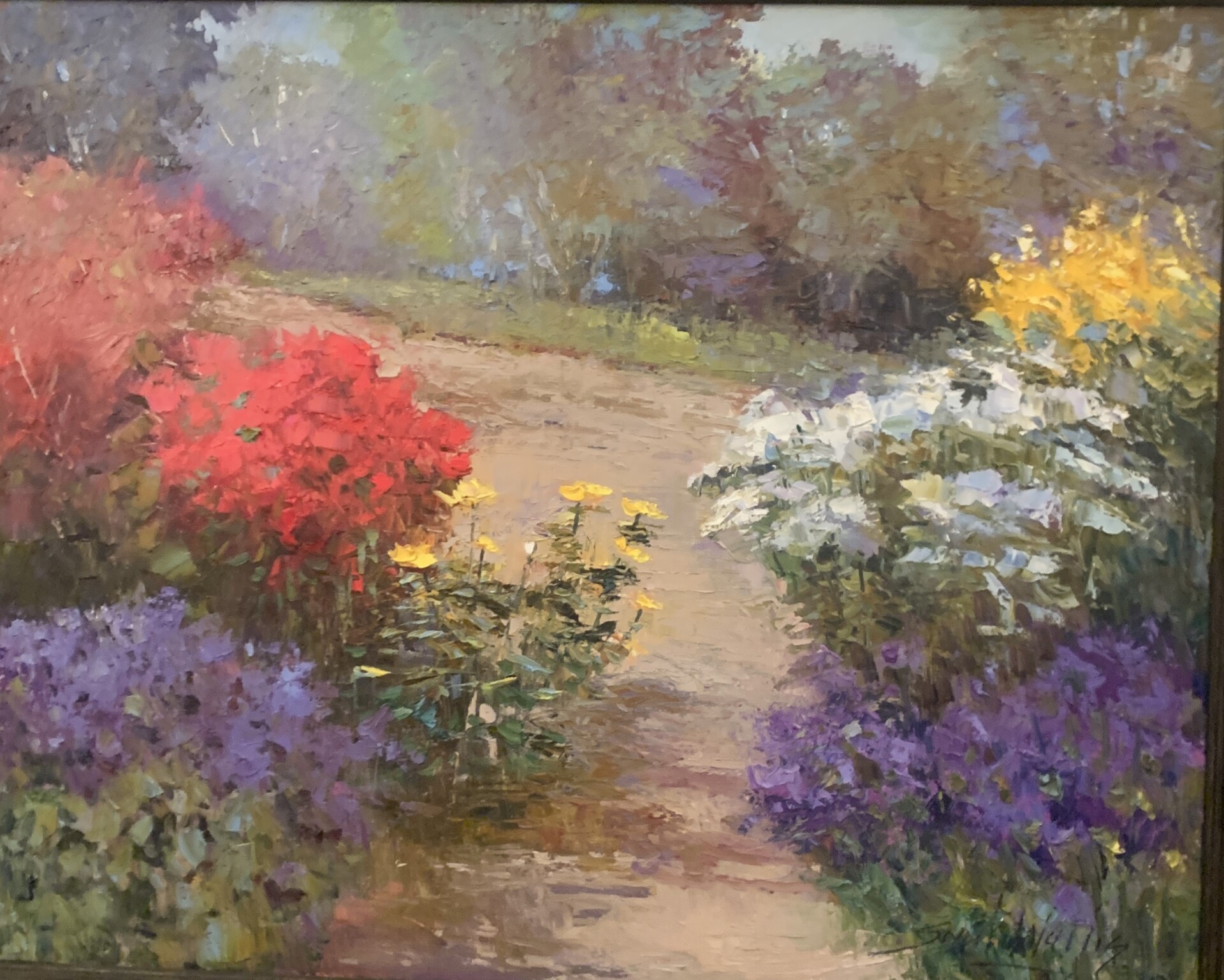 Pathway in Bloom | 24" x 30" | Wallis