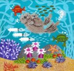 Peerie Otters 24 | 4" x 4" | Kohn