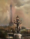 Eiffel Dusk | 20" x 16" | Stratton