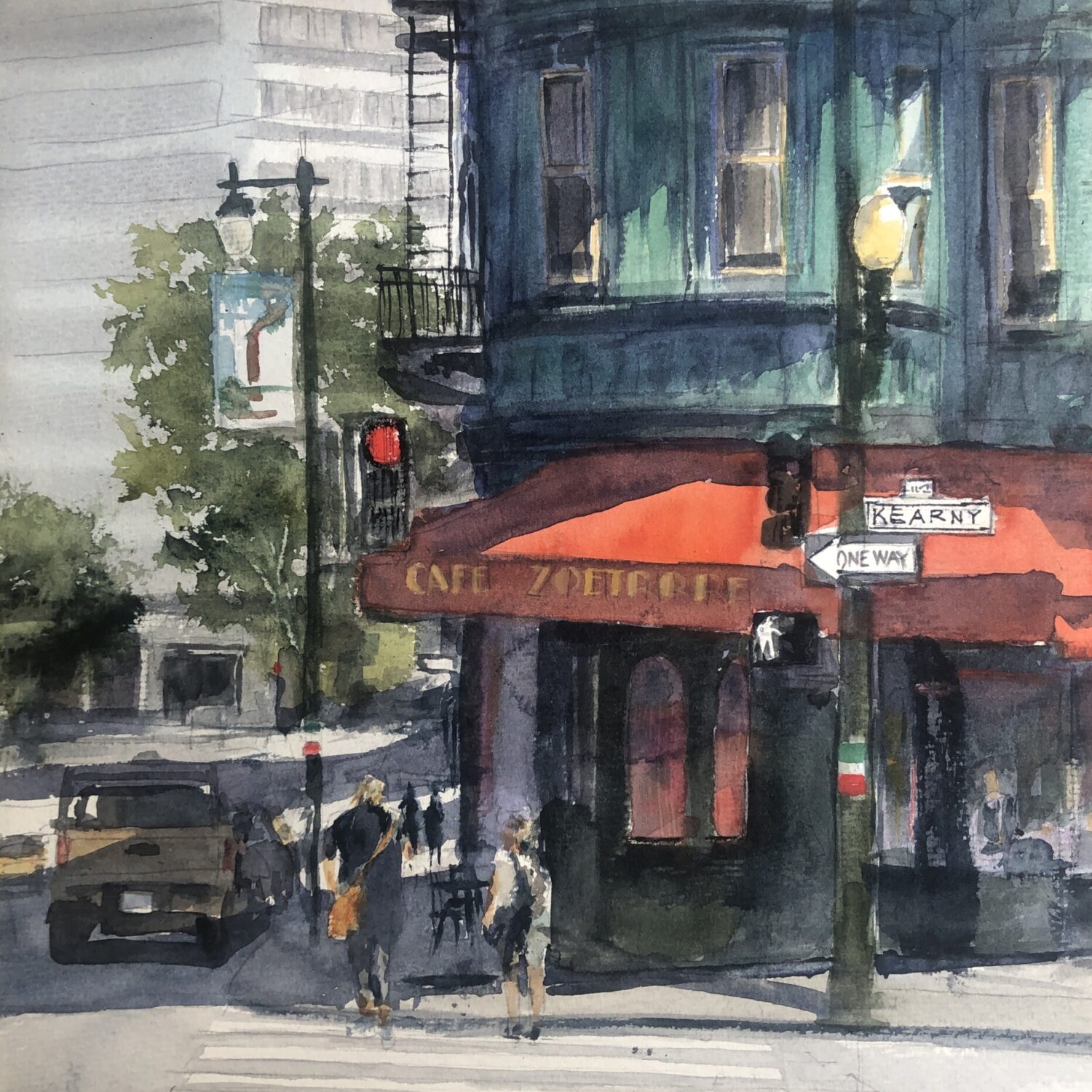 Cafe Zoetrope | 12" x 12" | Savellano