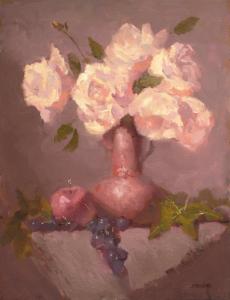 Roses & Copper | 18" x 14" | Ernie Baber