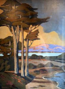 Cypress Near the Beach | 48" x 35" | Jack Cassinetto