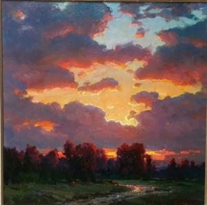 Sunset | 36" x 36" | Ovanes Berberian