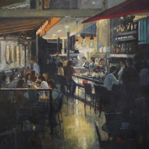 Friends Night Out | 30" x 30" | Boyer