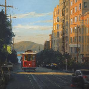 Last Cable Car Home | 30" x 30" | Boyer